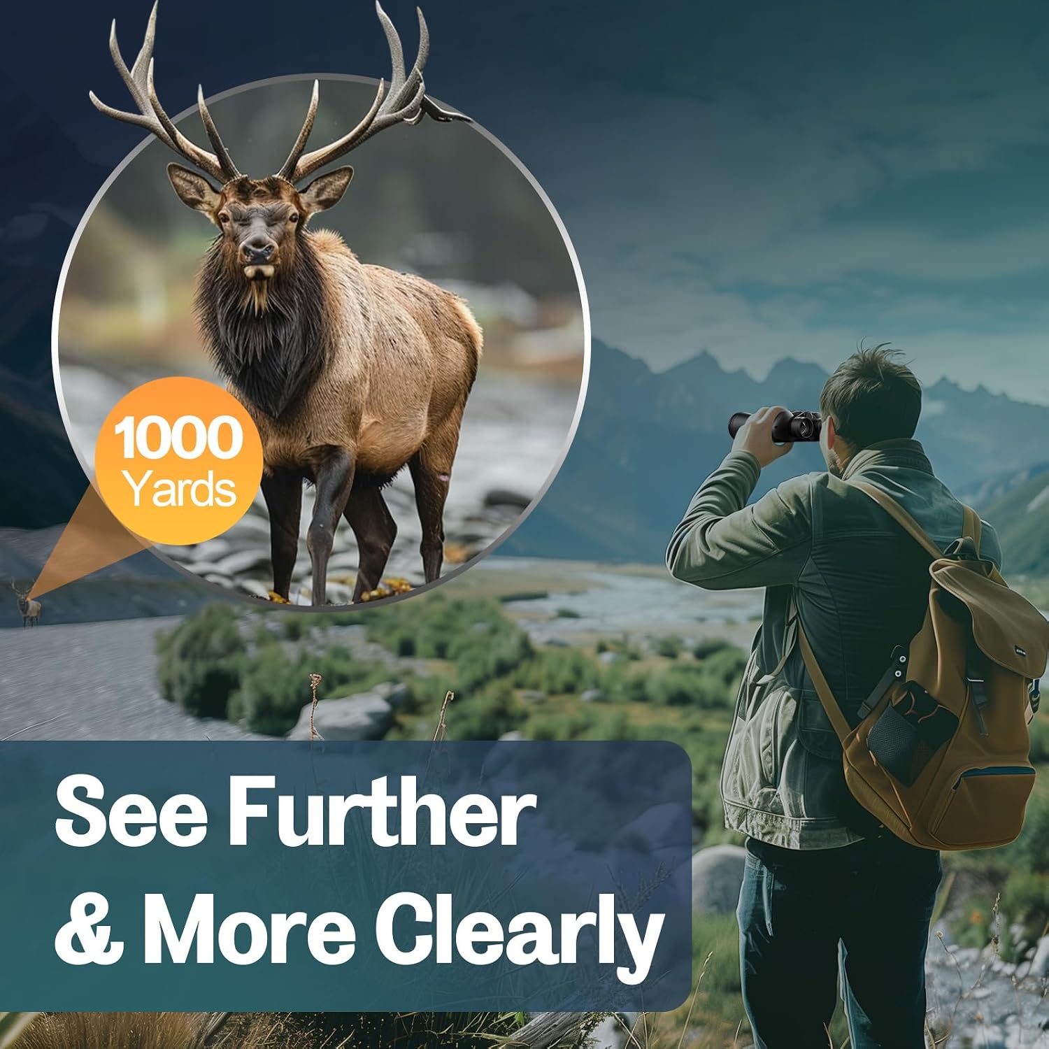 20x52 Binoculars for Adults High Powered | HD Vision, Large View, BAK4 Prism, Professional for Bird Watching, Cruise Ship, Hunting, Travel, Hiking, Gifts for Men - Image 5